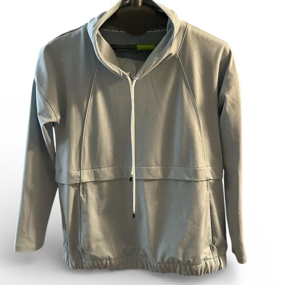 Talbots Tops - Talbots Women's Petite Blue Lightweight Hoodie with Drawstring Size M